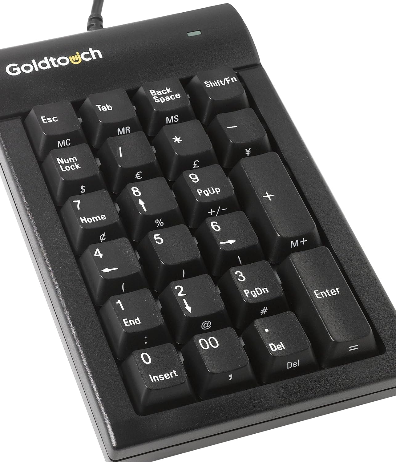 TechWarehouse Goldtouch USB Numeric Keypad - Black with Hub Goldtouch