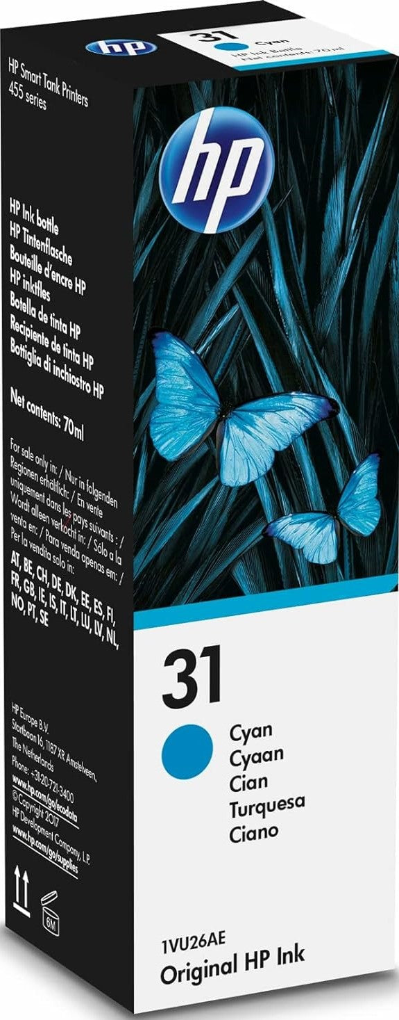 TechWarehouse 31 HP Cyan Ink Bottle 70ml HP