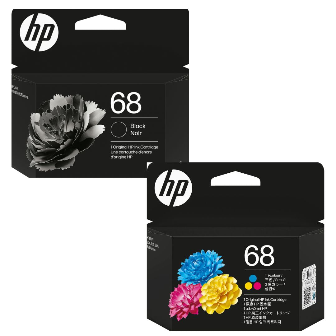 68 HP Black + Colour Set