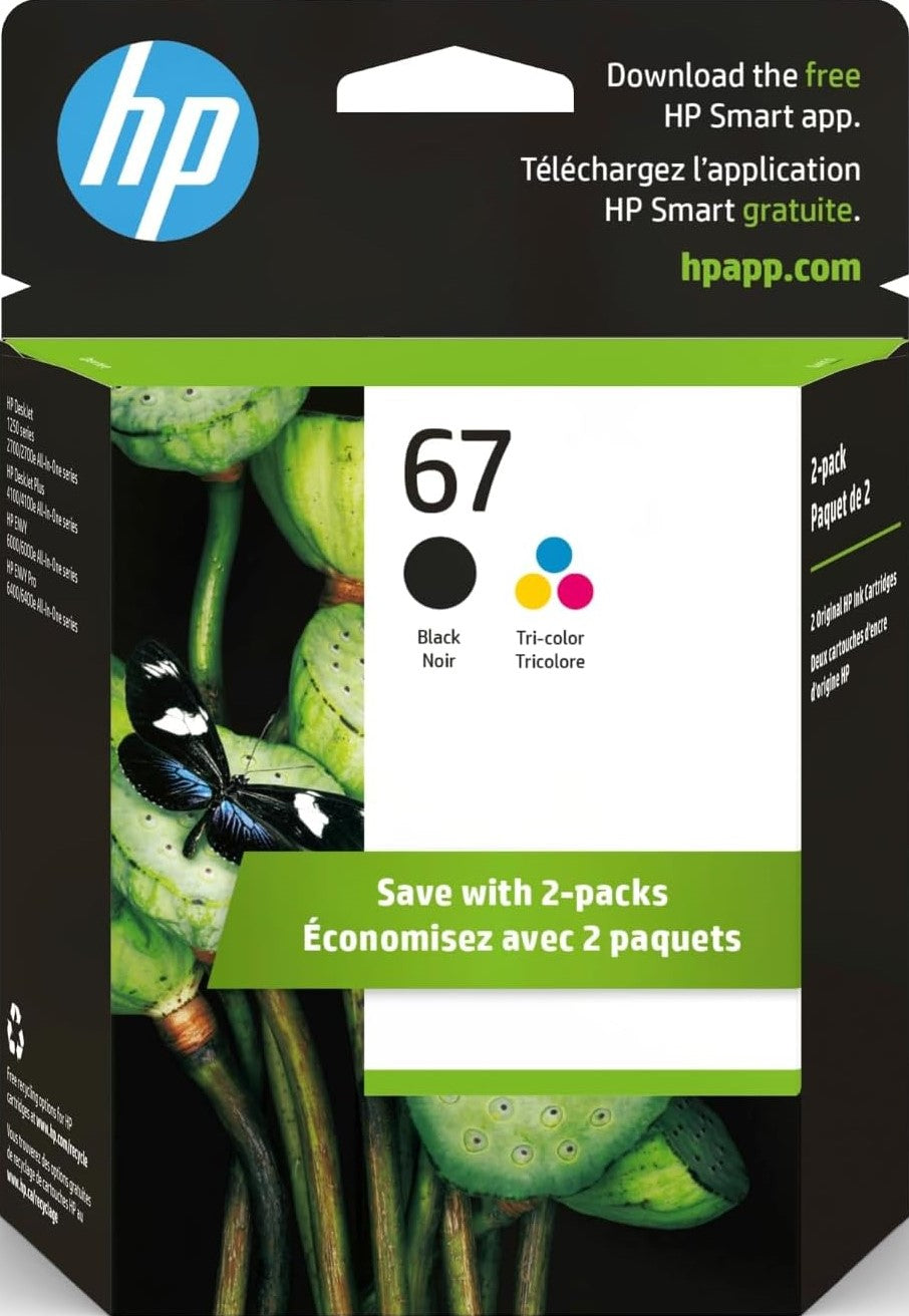 TechWarehouse 67 HP Black & Tri-Colour Value Pack HP