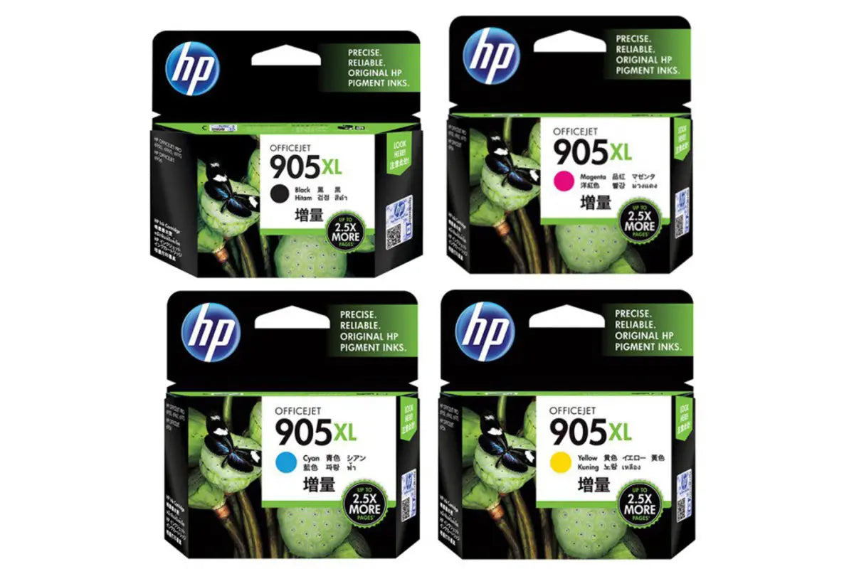 TechWarehouse 905XL HP High Capacity Set of 4 Inks (BK/C/M/Y) HP