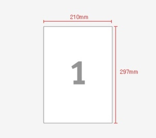 TechWarehouse Okin Labels - 01 Label per sheet (100 sheets) Okin