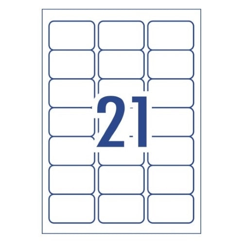 TechWarehouse Okin Labels - 21 Labels per sheet (100 sheets) Okin