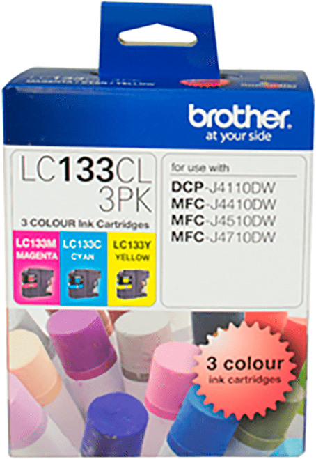 TechWarehouse LC133CL3PK Brother Ink Colour 3 Pack Brother