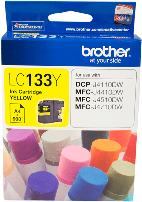 TechWarehouse LC133Y Brother Yellow Ink Cartridge Brother