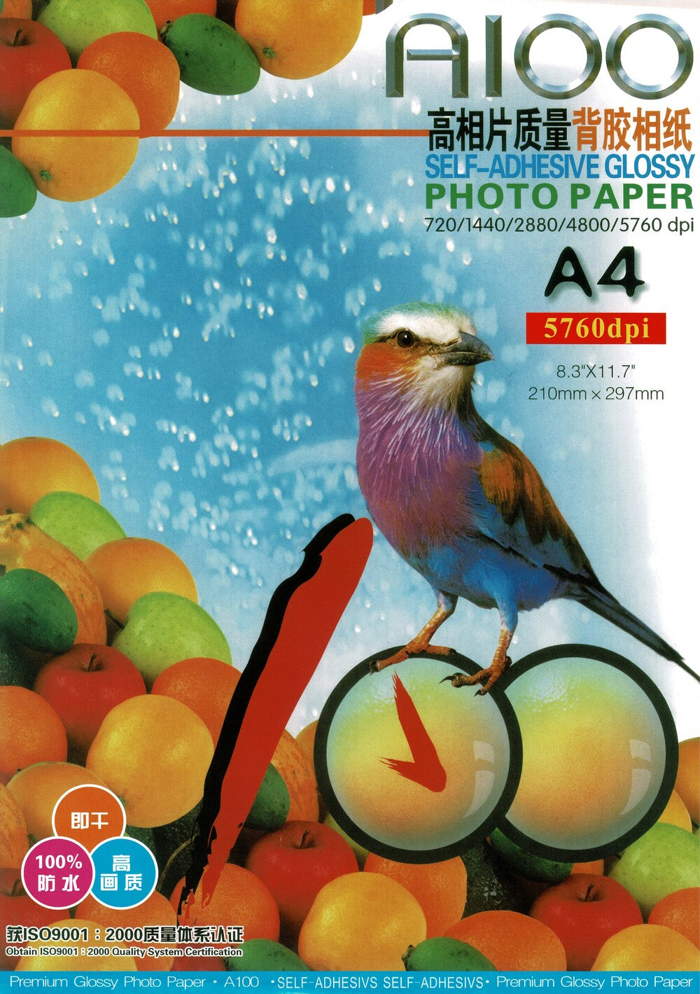 TechWarehouse A4 150gsm Glossy Self-Adhesive Photo Paper 50 sheets A100