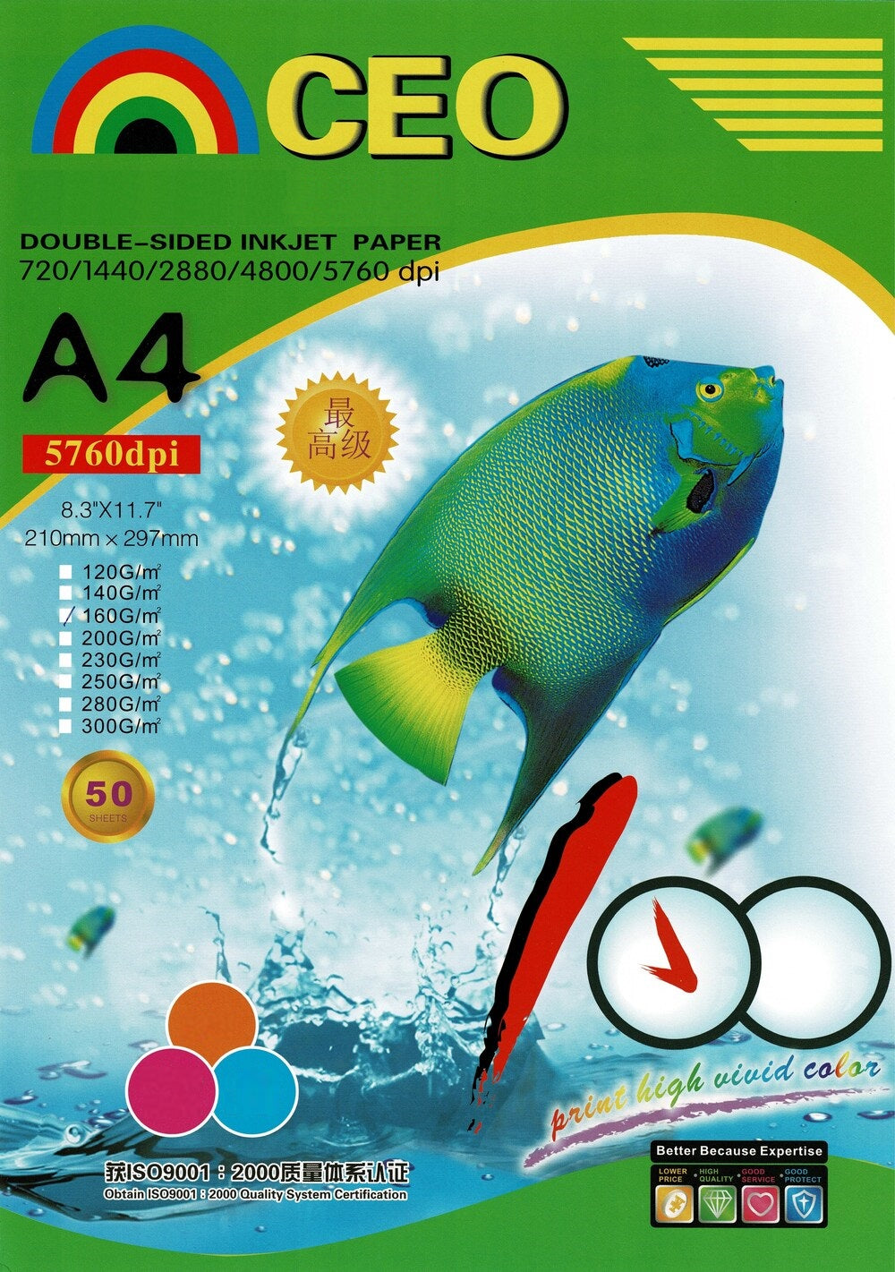 TechWarehouse A4 160gsm Dual-side Glossy Paper 50 sheets CEO