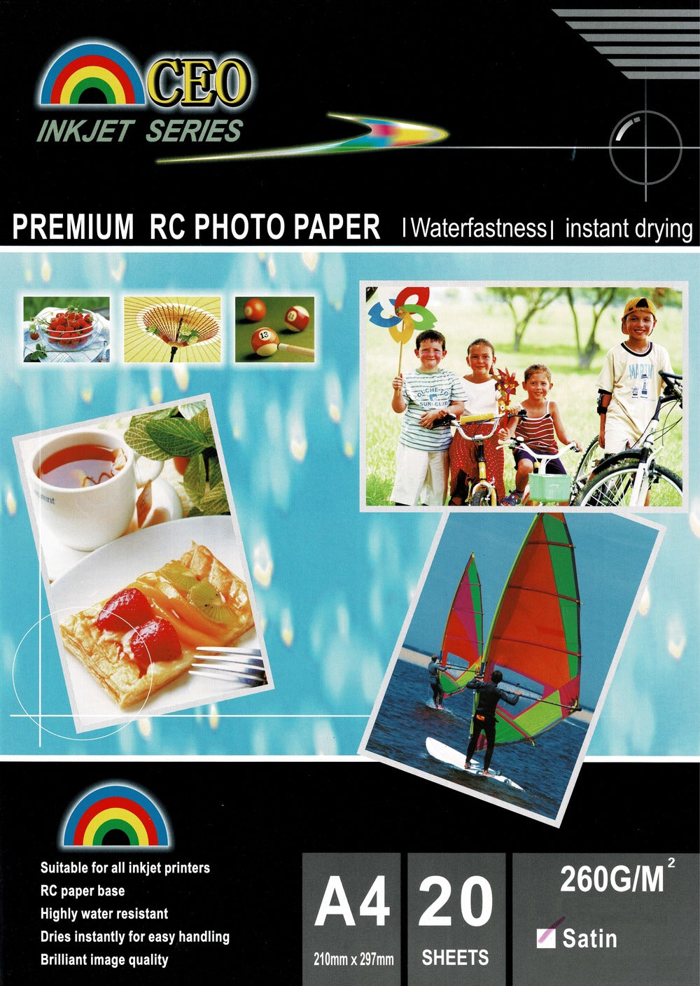 TechWarehouse A4 260gsm Satin Photo Paper 20 sheets CEO