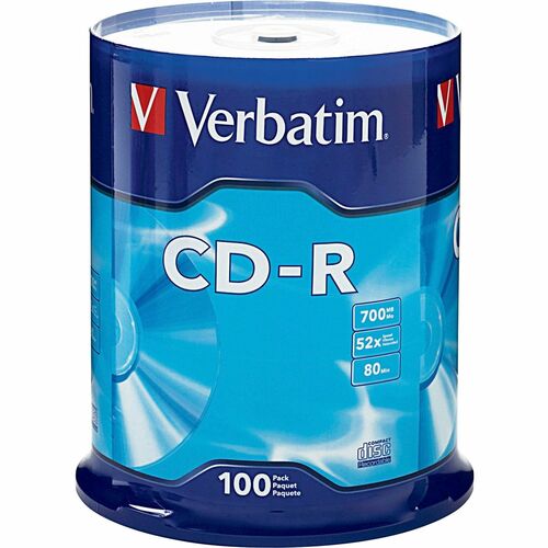 TechWarehouse Verbatim CD-R 700MB 52x 100 pack on Spindle Verbatim