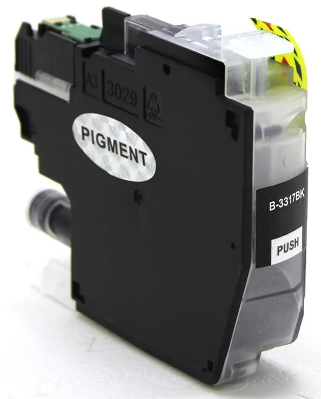 TechWarehouse LC3317BK Compatible Black Ink Cartridge for Brother Compatible for Brother