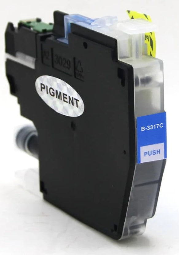 TechWarehouse LC3317C Compatible Cyan Ink for Brother Compatible for Brother