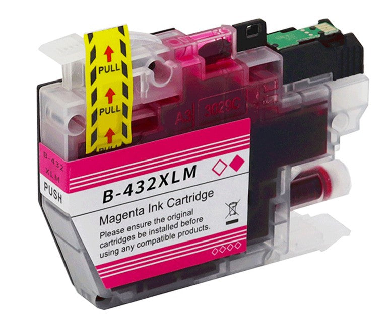 TechWarehouse LC432XLM Compatible Magenta High Yield Ink Cartridge Compatible for Brother