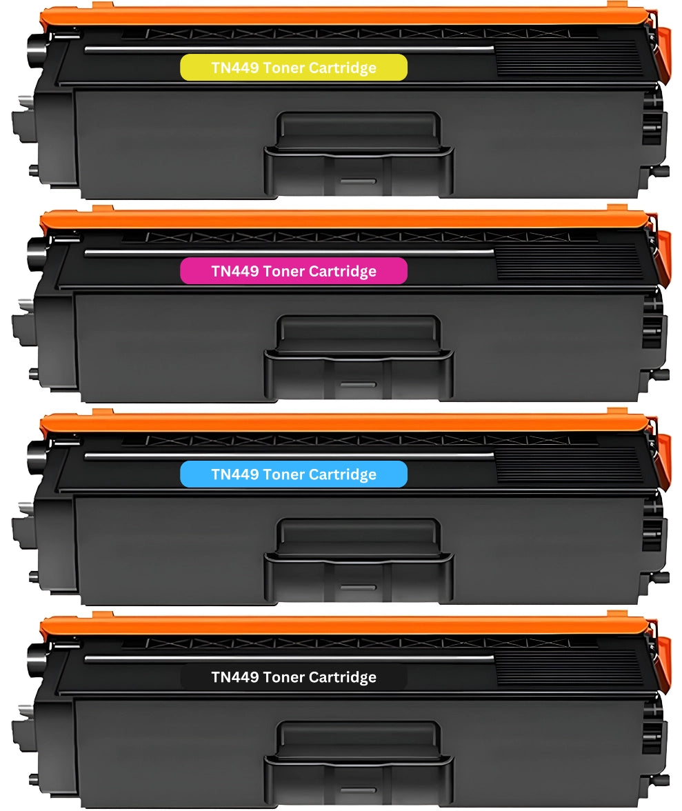 TechWarehouse TN449 Compatible Brother Ultra High Yield Toner Set of 4 Compatible for Brother