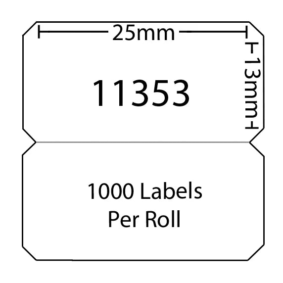 TechWarehouse 11353/S0722530 Compatible Dymo LW Multipurpose Label 25mm x 13mm White Roll 1000 Compatible for Dymo