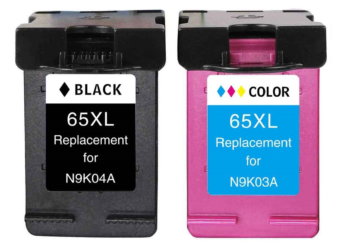 TechWarehouse 65XL Compatible Black + Colour Combo Set for HP Compatible for HP