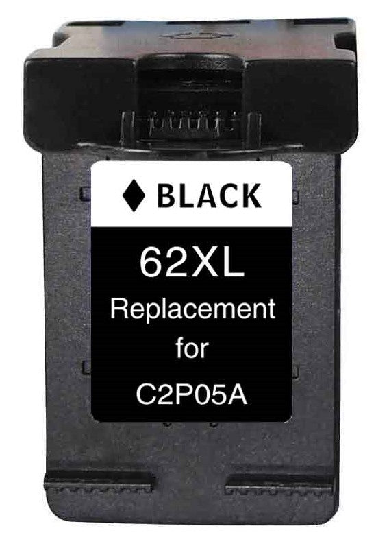 TechWarehouse 62XL Compatible High Capacity Black Cartridge for HP Compatible for HP