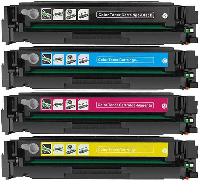 TechWarehouse 125A Compatible HP Toner Set of 4 (CB540A - CB543A) Compatible for HP