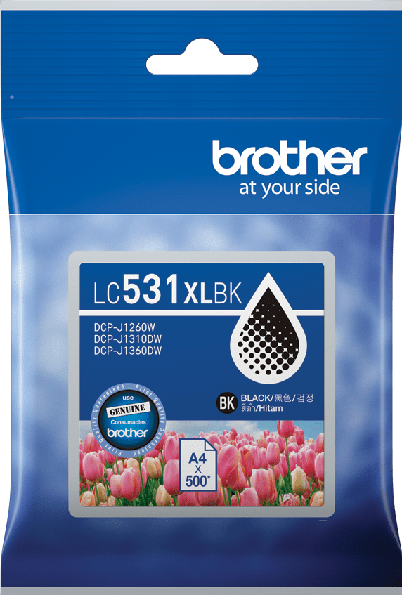 TechWarehouse LC531XLBK Brother Hi Yield Black Ink Cartridge Brother