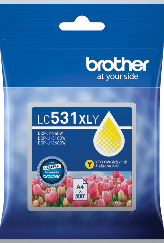 TechWarehouse LC531XLY Brother Hi Yield Yellow Ink Cartridge Brother