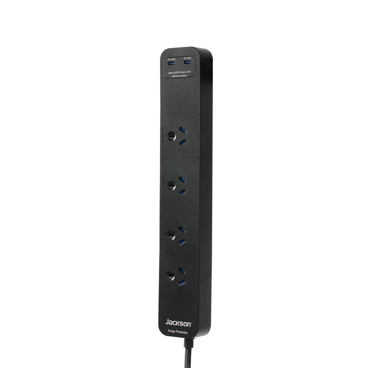 TechWarehouse Jackson 4 Outlets Powerboard, 30W USB-C Jackson