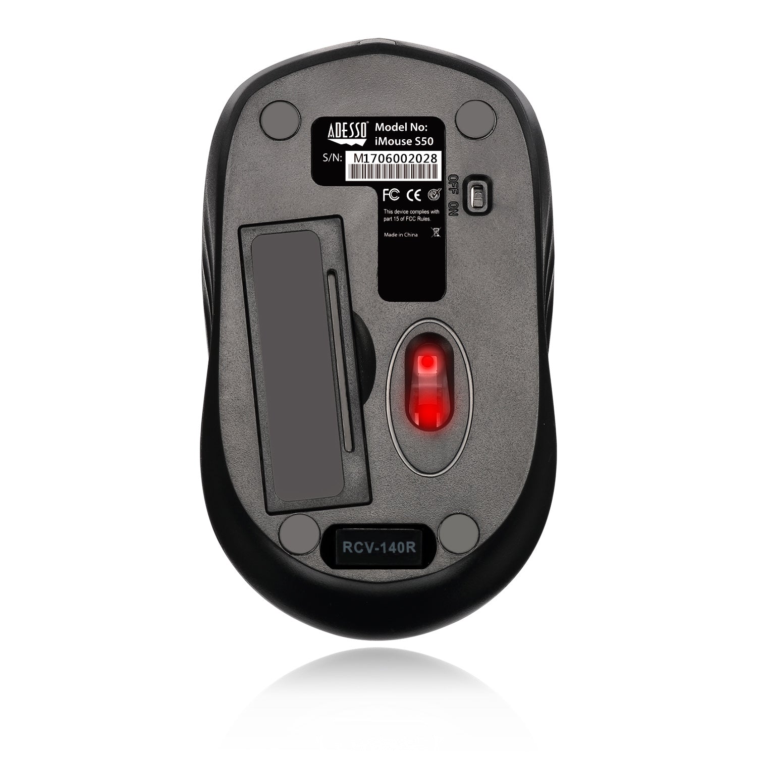TechWarehouse Adesso Wireless Mini Mouse Black Adesso