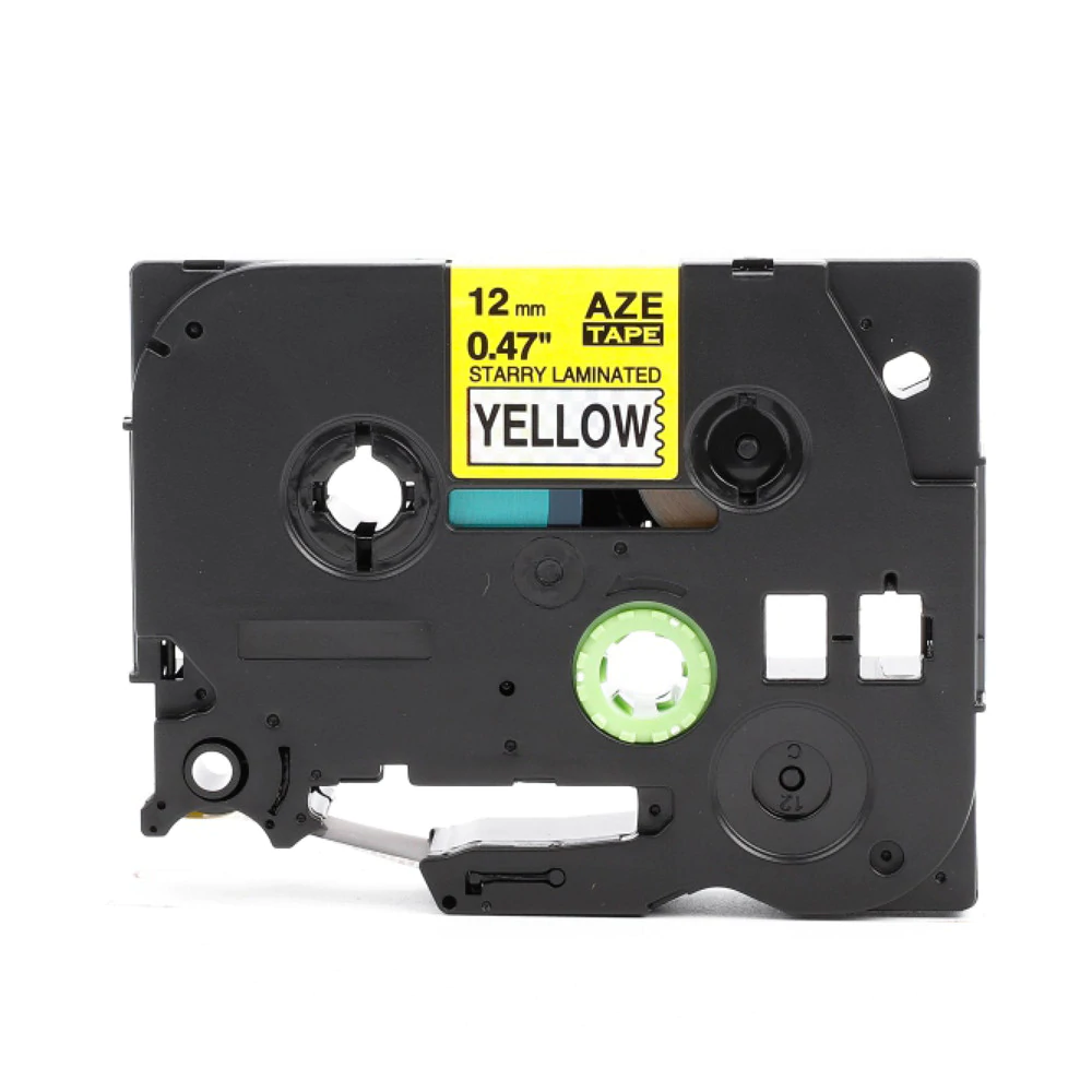 TechWarehouse TZe-631 Compatible P-Touch 12mm Tape Black on Yellow for Brother Compatible for Brother