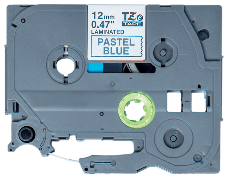 TechWarehouse TZe-MQ531 Compatible 12mm x 8m Black on Pastel Blue Adhesive Laminated Tape for Brother Compatible for Brother