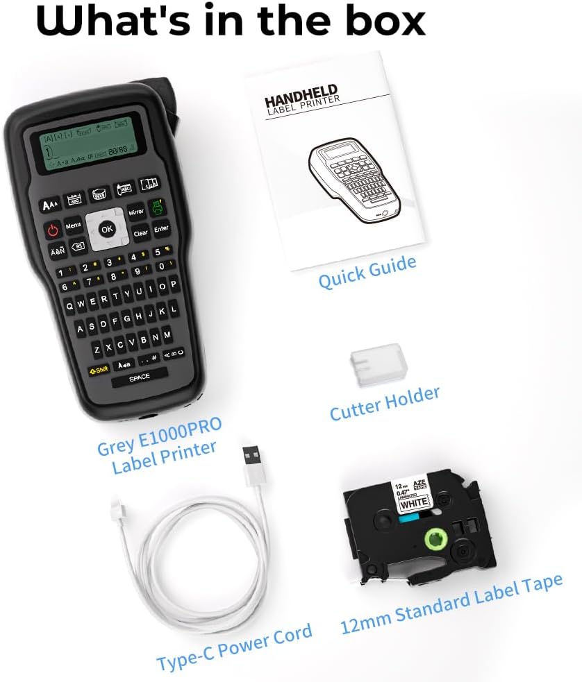 TechWarehouse Aimo E1000 Pro Label Printer - Grey Aimo