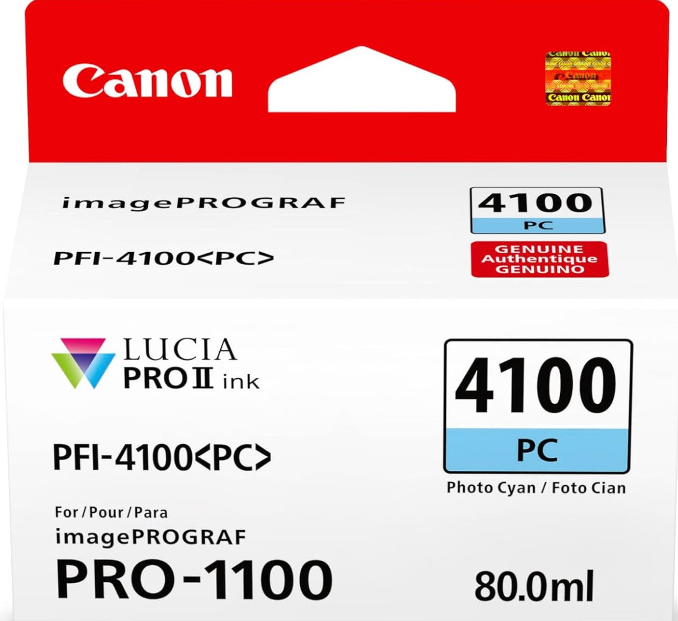 TechWarehouse PFI-4100PC Canon Photo Cyan Ink Tank Canon