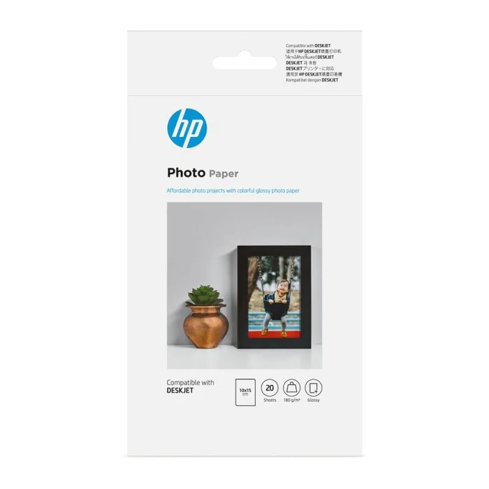 TechWarehouse 10x15cm 180gsm HP Everyday Glossy Paper 20 sheets HP