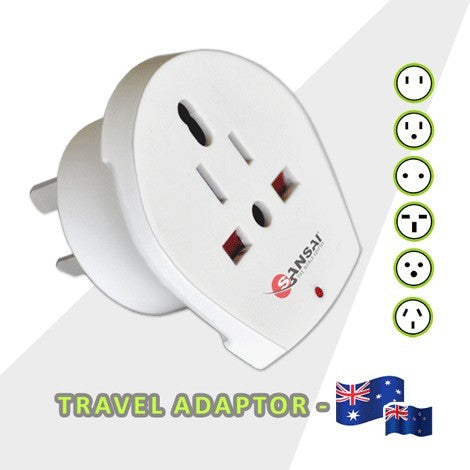 TechWarehouse Sansai Travel Adapter - US/UK/EU to AU/NZ Plug Sansai