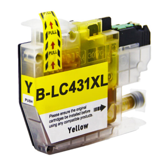 TechWarehouse LC431XLY Compatible High Yield Yellow Ink Cartridge Compatible for Brother