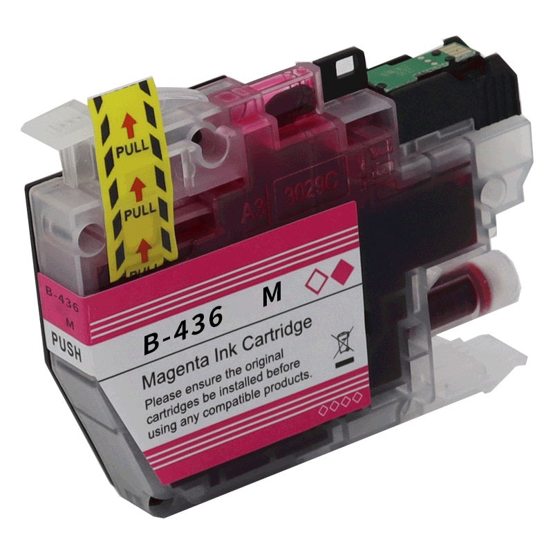 TechWarehouse LC436M Compatible Magenta Ink Cartridge Compatible for Brother