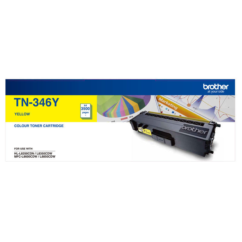 TechWarehouse TN346Y Brother High Yield Yellow Toner Brother