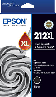 TechWarehouse 212XL Epson High Capacity Black Ink Cartridge Epson