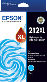 TechWarehouse 212XL Epson High Capacity Cyan Ink Cartridge Epson
