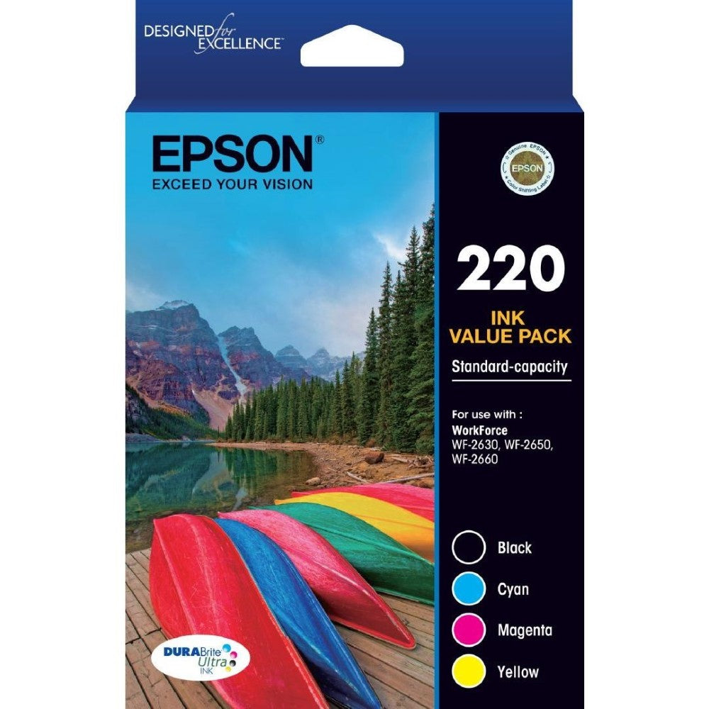 TechWarehouse 220 Epson Standard Capacity Ink Cartridge Value Pack Epson