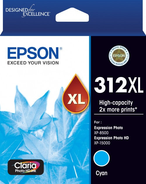 TechWarehouse 312XL Epson High Capacity Cyan Ink Cartridge Epson