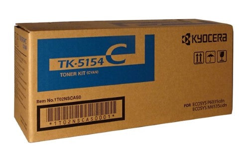 TechWarehouse TK-5154C Kyocera Cyan Toner Kyocera