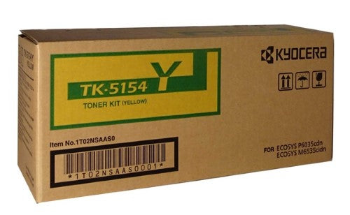 TechWarehouse TK-5154Y Kyocera Yellow Toner Kyocera