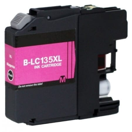 TechWarehouse LC135XLM Compatible Hi Yield Magenta Cartridge for Brother Compatible for Brother