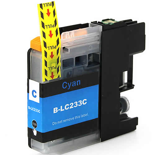 TechWarehouse LC233C Compatible Cyan Cartridge for Brother Compatible for Brother