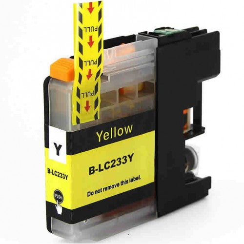 TechWarehouse LC233Y Compatible Yellow Cartridge for Brother Compatible for Brother