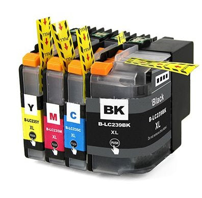 TechWarehouse LC239XL / LC235XL Compatible Set of 4 (Bk/C/M/Y) for Brother Compatible for Brother