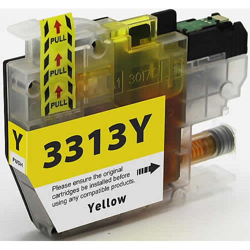 TechWarehouse LC3313Y Compatible Yellow Ink Cartridge for Brother Compatible for Brother