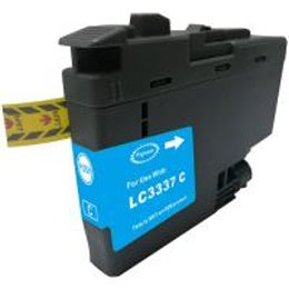 TechWarehouse LC3337C Compatible High Yield Cyan Ink for Brother Compatible for Brother