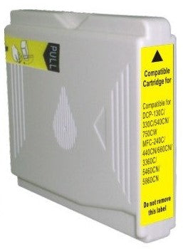 TechWarehouse LC57Y / LC37Y Compatible Yellow Cartridge for Brother Compatible for Brother