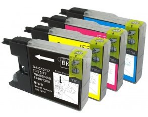 TechWarehouse LC77XL Compatible Set of 4 (Bk/C/M/Y) for Brother Compatible for Brother