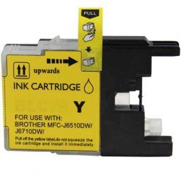 TechWarehouse LC77XLY High Capacity Compatible Yellow Cartridge for Brother Compatible for Brother