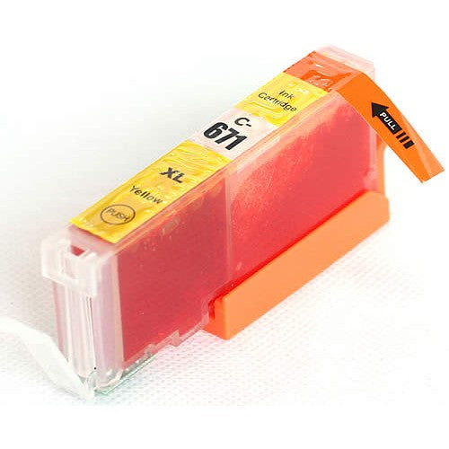 TechWarehouse CLI-671XLY Hi Capacity Compatible Canon Yellow Ink Compatible for Canon
